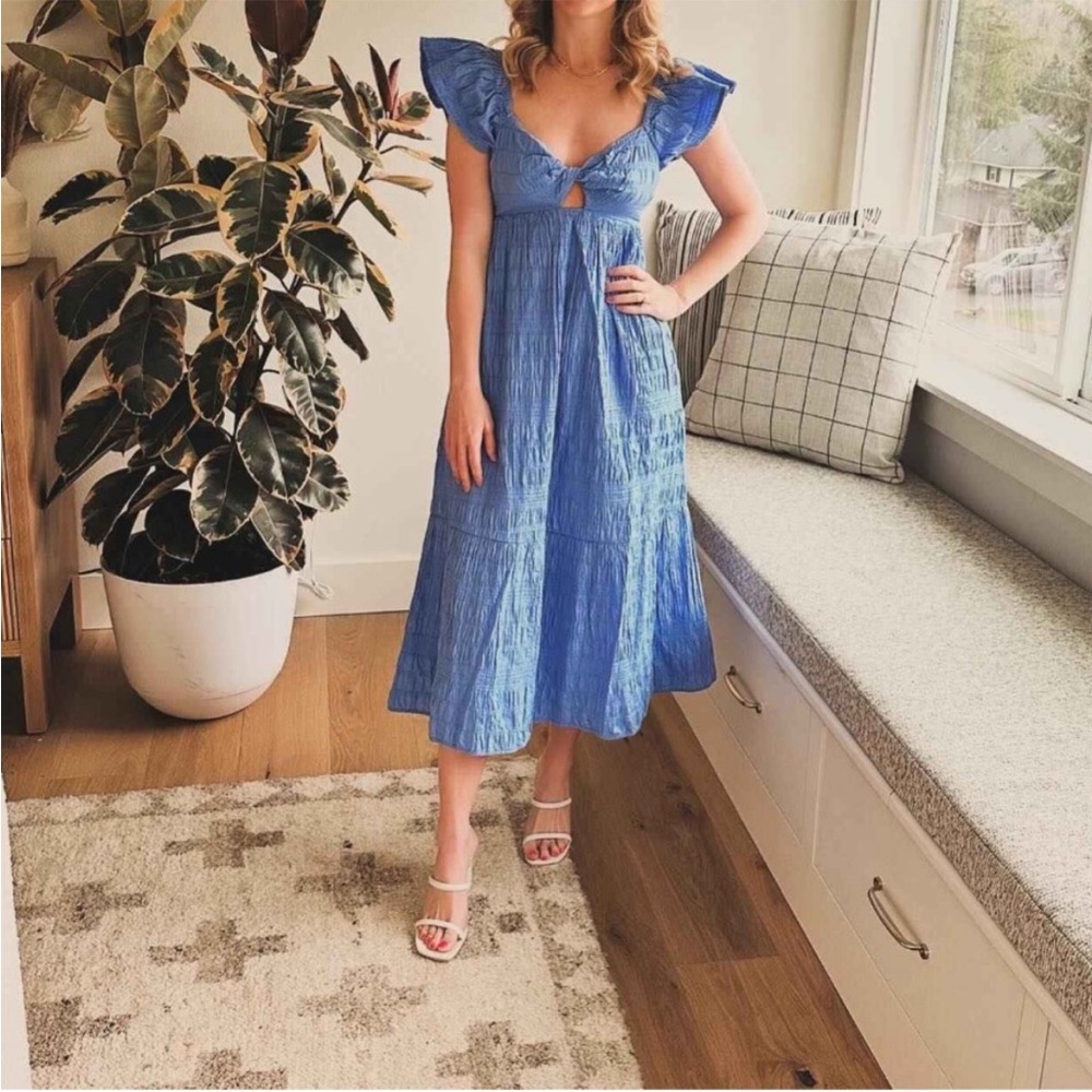 Universal Thread Flutter Sleeve Periwinkle Blue C… - image 4